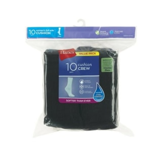 Hanes Women's Cushioned Crew Socks (10 Pack)