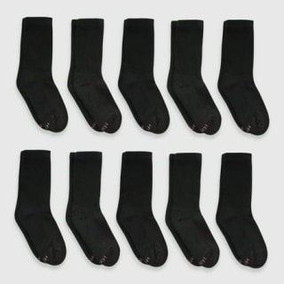 Hanes Women's Cushioned Crew Socks (10 Pack)