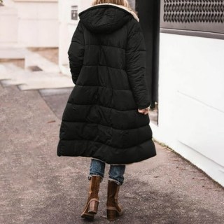 Haozzaw Oversized Shearling Fleece Long Coat