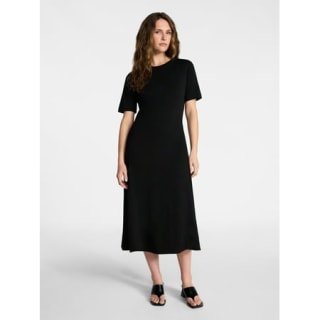Time and Tru Seamed Cotton Midi Dress