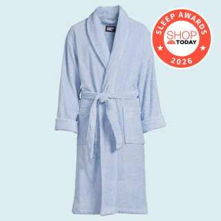 Lands' End Calf Length Turkish Terry Robe (Unisex) 