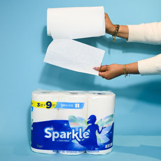 Sparkle Tear-A-Square Paper Towels (3 Triple Rolls)