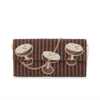 Kelly & Katie Espresso Martini Beaded Clutch