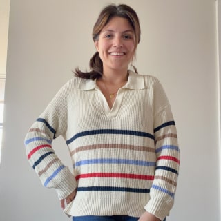 Eddie Bauer Johnny Collar Multi-Stripe Sweater