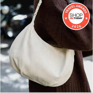 Lo & Sons Aoyama Leather Crescent Crossbody Bag