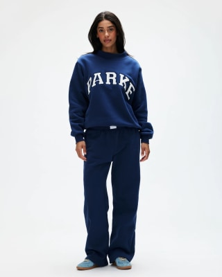 Parke Vintage Denim Varsity Mockneck