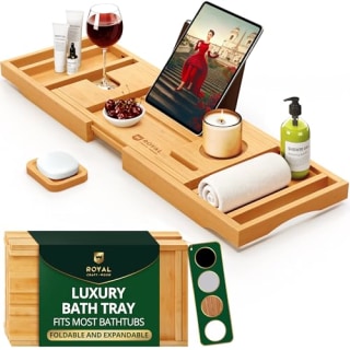 Royal Craft Wood Luxury Bathtub Caddy Tray
