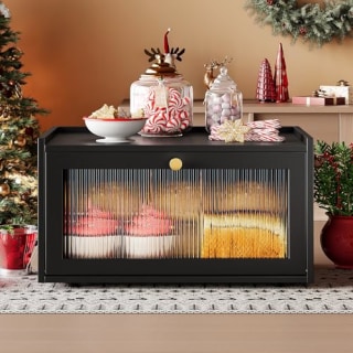 Trironsun Bamboo Bread Box