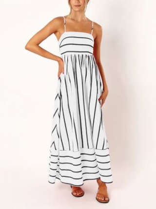 Chouyatou Smocked Maxi Dress