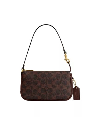 Coach Plaza Mini Signature Canvas Slim Shoulder Bag 18