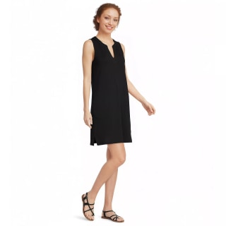 Lands' End Cotton Jersey Notch Neck Dress 