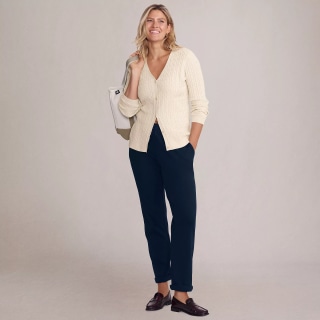 Lands' End Sport Knit High Rise Pants