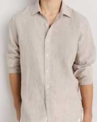 Quince Men's 100% European Linen Relaxed Long Sleeve Shirt