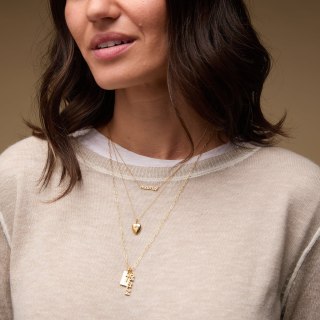 Tiny Tags Heart Mini Locket Necklace