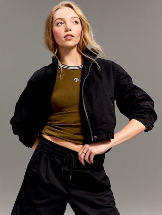 Old Navy x Christopher John Rogers Mock-Neck Bomber Jacket