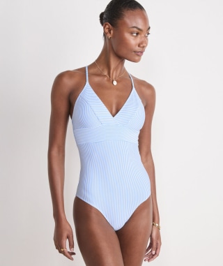 Vineyard Vines Sconset Seersucker One-Piece