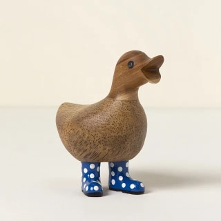 Uncommon Goods Spotted Wellies Garden Duckling