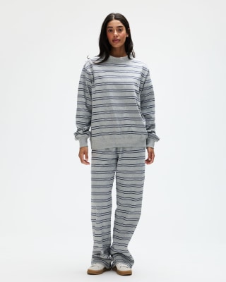 Parke Striped Mockneck Pullover