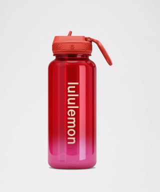 Lululemon Back to Life Clear Bottle 32oz Straw Lid