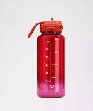 Lululemon Back to Life Clear Bottle 32oz Straw Lid