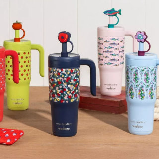 Reduce x Vera Bradley Chiller Spill Proof Stainless Steel Insulated Straw Tumbler