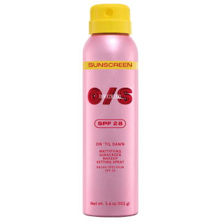 One/Size On ‘Til Dawn Mattifying Sunscreen Makeup Setting Spray SPF 28