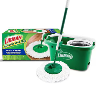 Libman Tornado Spin Mop with Bucket Cleaning System