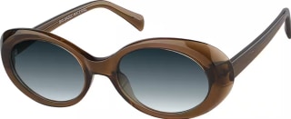 Zenni Optical Brown Oval Sunglasses