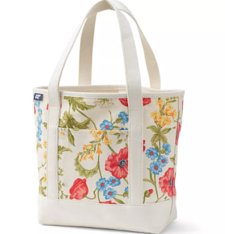 Land's End 5 Pocket Tote Bag (Floral)