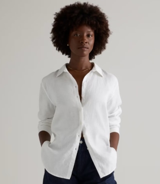 Quince 100% European Linen Long Sleeve Shirt