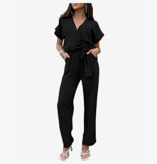 PrettyGarden Belted Jumpsuit