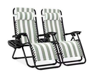 Best Choice Products Set of 2 Zero Gravity Lounge Chair Recliners