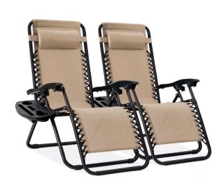 Best Choice Products Set of 2 Zero Gravity Lounge Chair Recliners