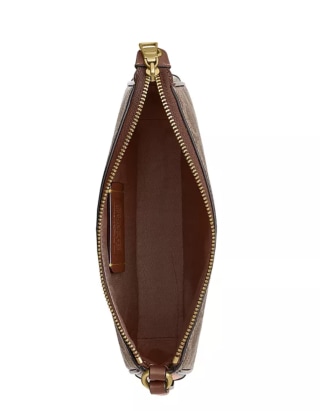 Coach Plaza Mini Signature Canvas Slim Shoulder Bag 18