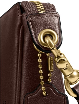 Coach Plaza Small Leather Slim Shoulder Bag