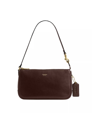 Coach Plaza Small Leather Slim Shoulder Bag