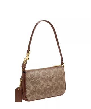 Coach Plaza Mini Signature Canvas Slim Shoulder Bag 18