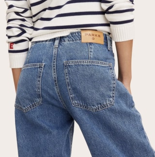 Parke x Target Mid-Rise Drawstring Baggy Jeans 