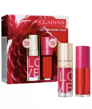 Clarins 2-Piece Lip Crushin' Lip Oil and Lip Stain Duo Set