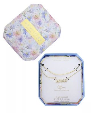 Unwritten Mother of Pearl Mama Layered Necklace Set