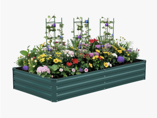 Kymari Galvanized Raised Garden Bed