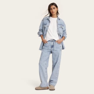 Parke x Target Mid-Rise Drawstring Baggy Jeans 