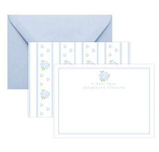 Personalized Floral Hydrangea Stationery