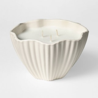 Threshold designed with Studio McGee 3 Wick Wavy Ribbed Ceramic Jar Candle