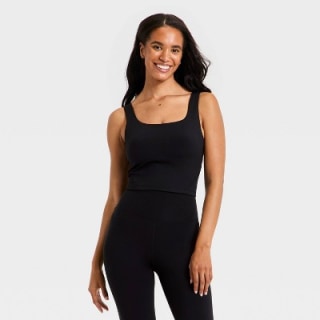 All in Motion Women's Super Flex Square Neck Ultra Cropped Tank Top