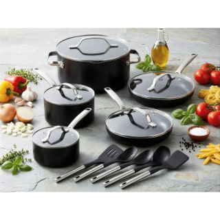 Gotham Steel Modern Collection 15 Piece Ceramic Nonstick Cookware Set