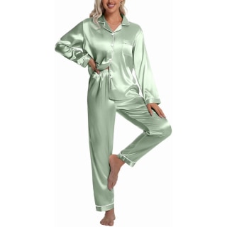 Dakimoe Silky Satin Pajamas Set