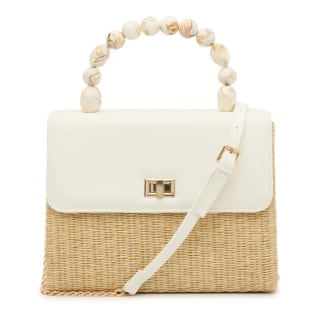 Crown Vintage Stone Handle Satchel