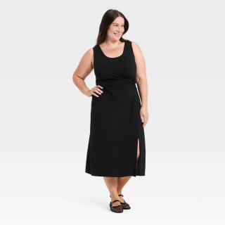 A New Day Tie-Front Twist Midi Dress