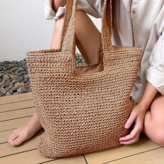 Gocvo Woven Straw Boho Bag